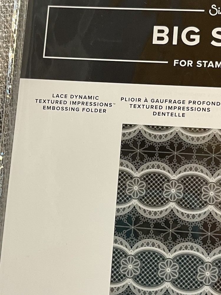 Stampin Up Lace Dynamic Textured Impressions Embossing Folder RETIRED NEW