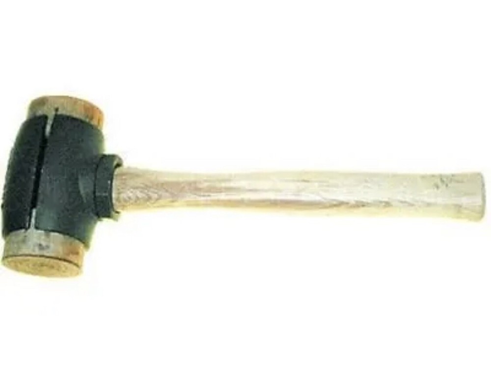 Split Head Hammers, 1 1/2 in Dia., 14 in Handle, Rawhide Garland Mfg 31002