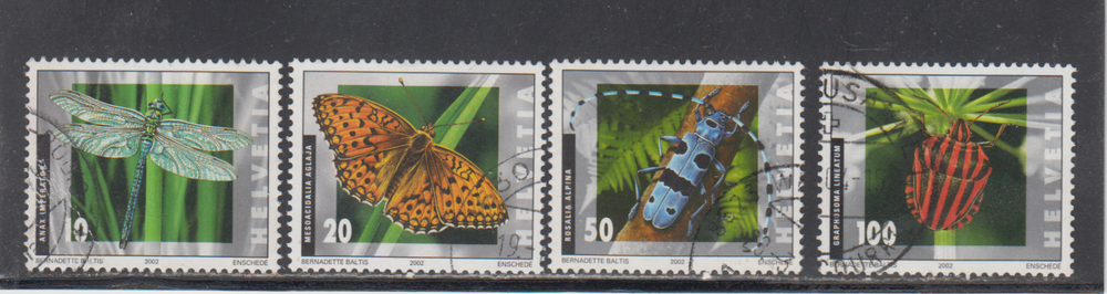 SWITZERLAND 2002 - USED - SCOTT # 1126-29 CPLT. SET