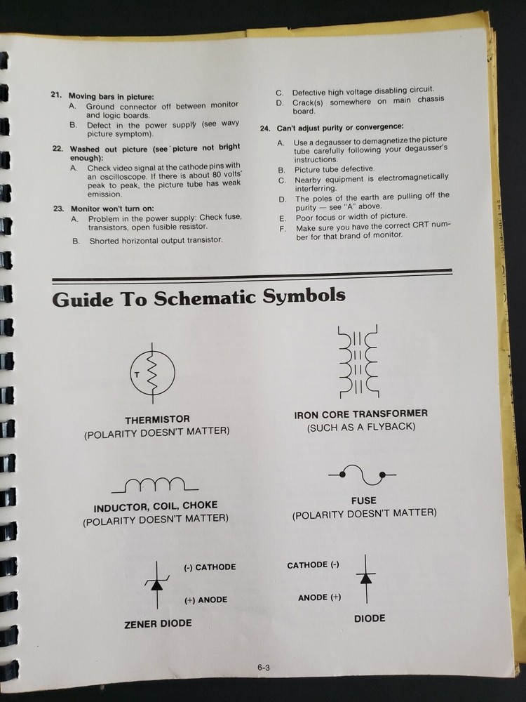 Original VINTAGE Bally/Midway's MCR II System Games Standardized Instructions