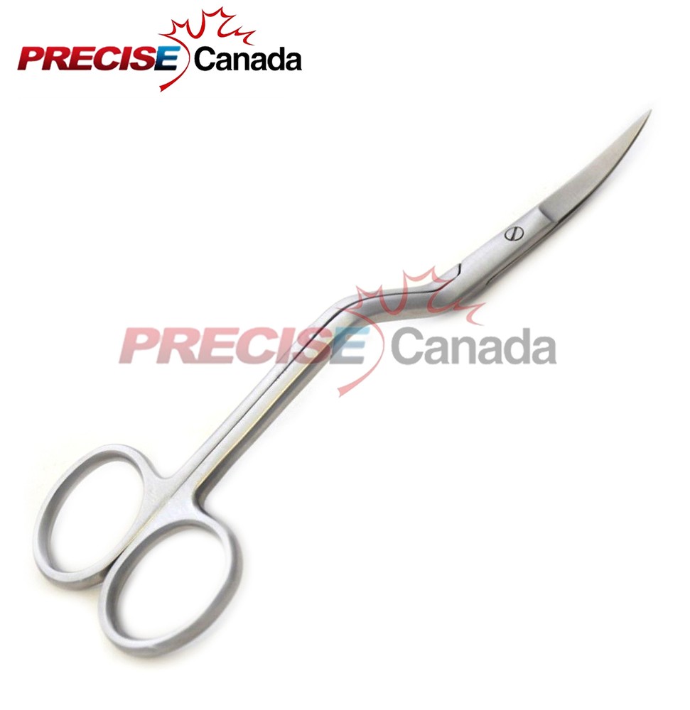 6" Pro BENT HANDLE Curved Embroidery Scissors Sewing