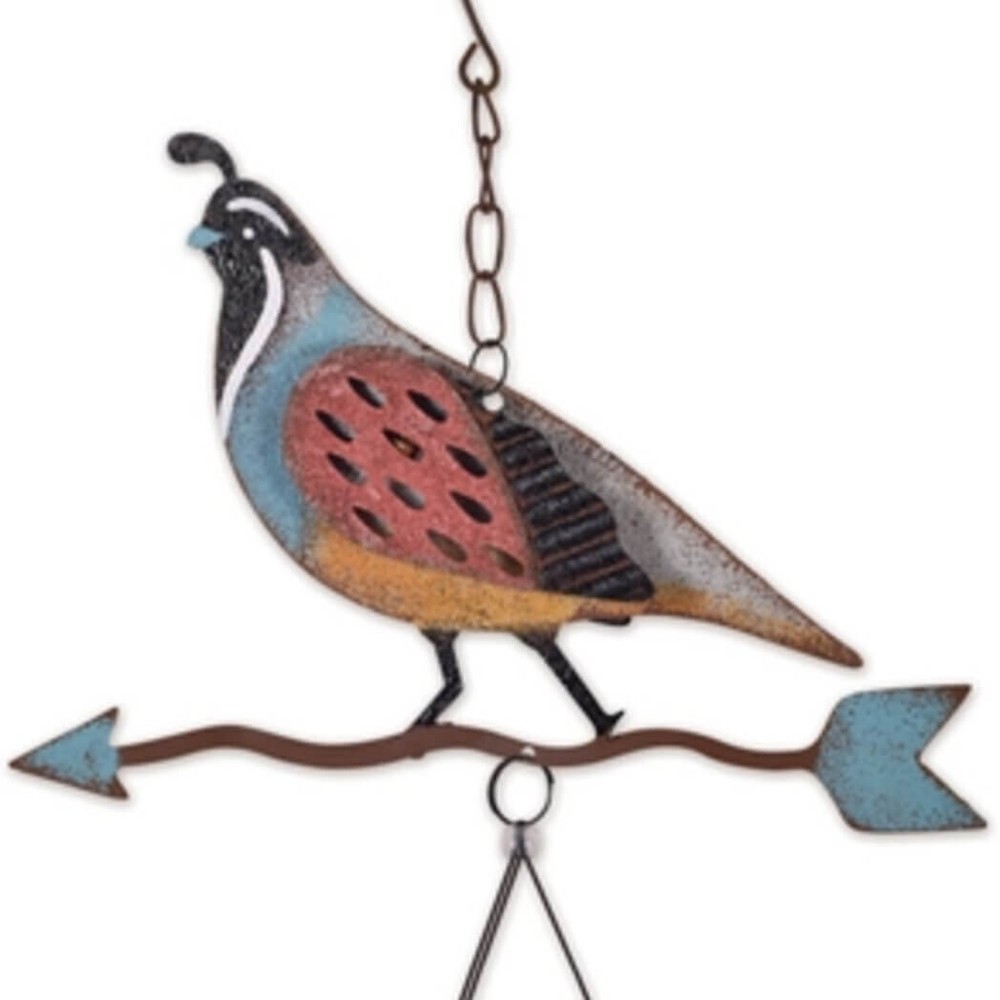 Sunset Vista Gamble's Quail 34" Wind Chime
