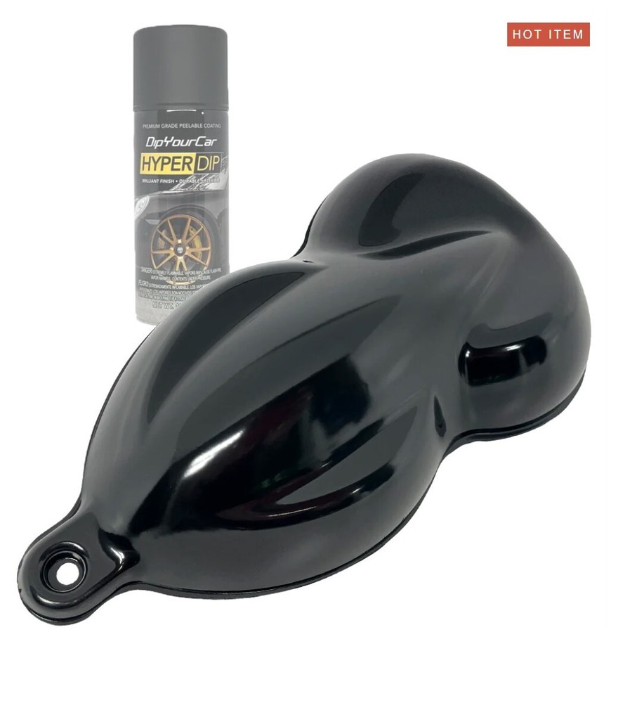 DYC Gloss Piano Black HyperDip Peelable Paint Spray 11oz Aerosol Single Can
