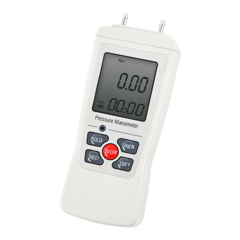 Digital Manometer Differential Gauge Air Pressure Meter Tool