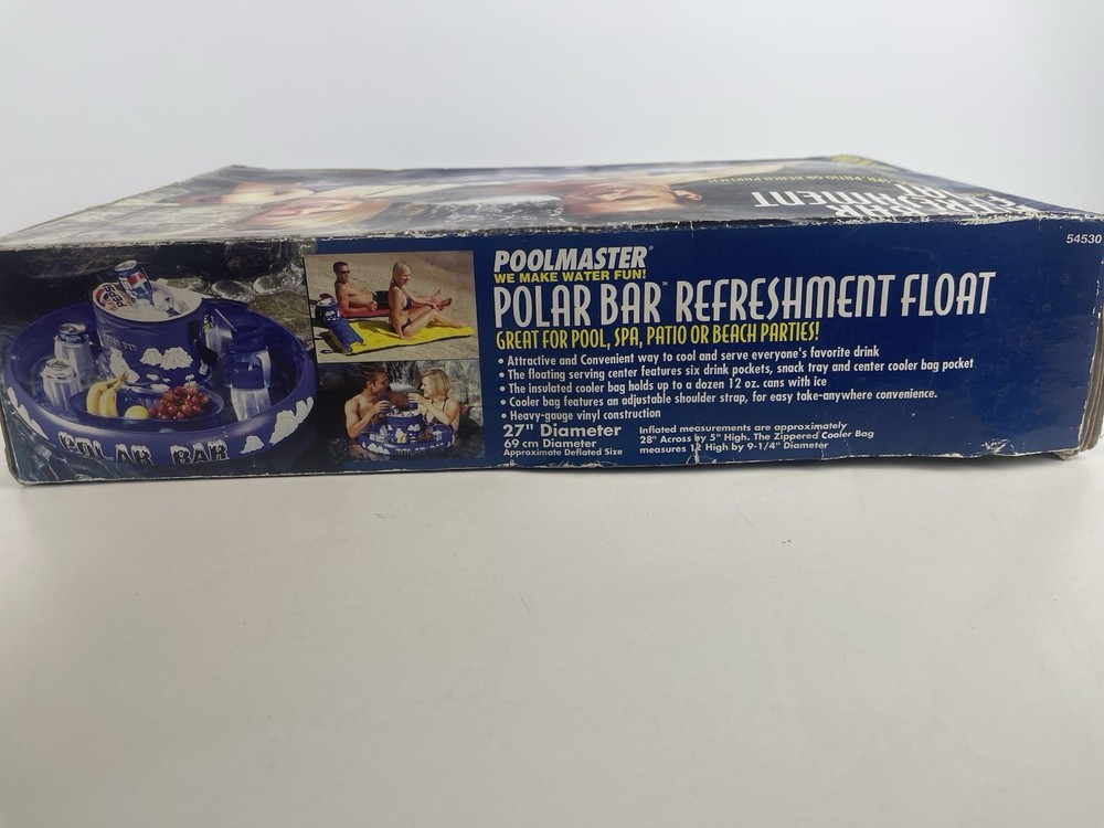 POOLMASTER Polar Bar 27" Refreshment Float 54530 ~ VINTAGE! NEW! SEALED!