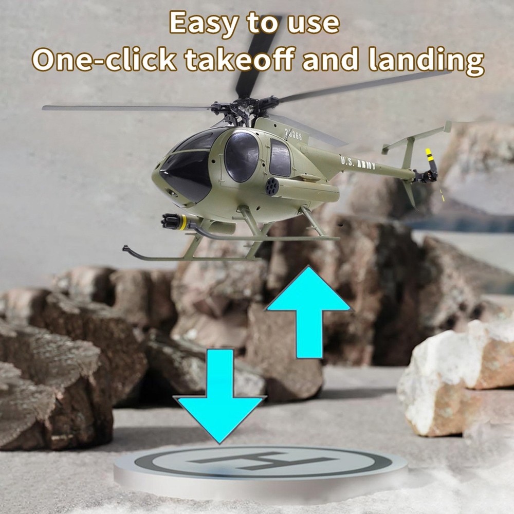 Remote Control Helicopter 2.4G 4CH UAV 1:28 Fixed Height Single Blade BQES