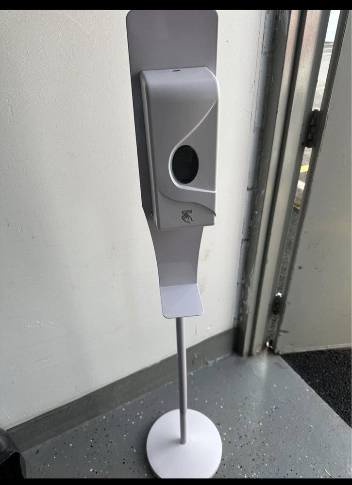 Service Ideas ADISPWSTD Sanitizer Dispenser with Stand White