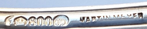 Solid Serving Spoon, Bruckmann, M. MAYER, 800 Silver K499