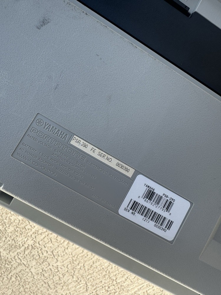 keyboard piano yamaha PSR 290- Tested Working