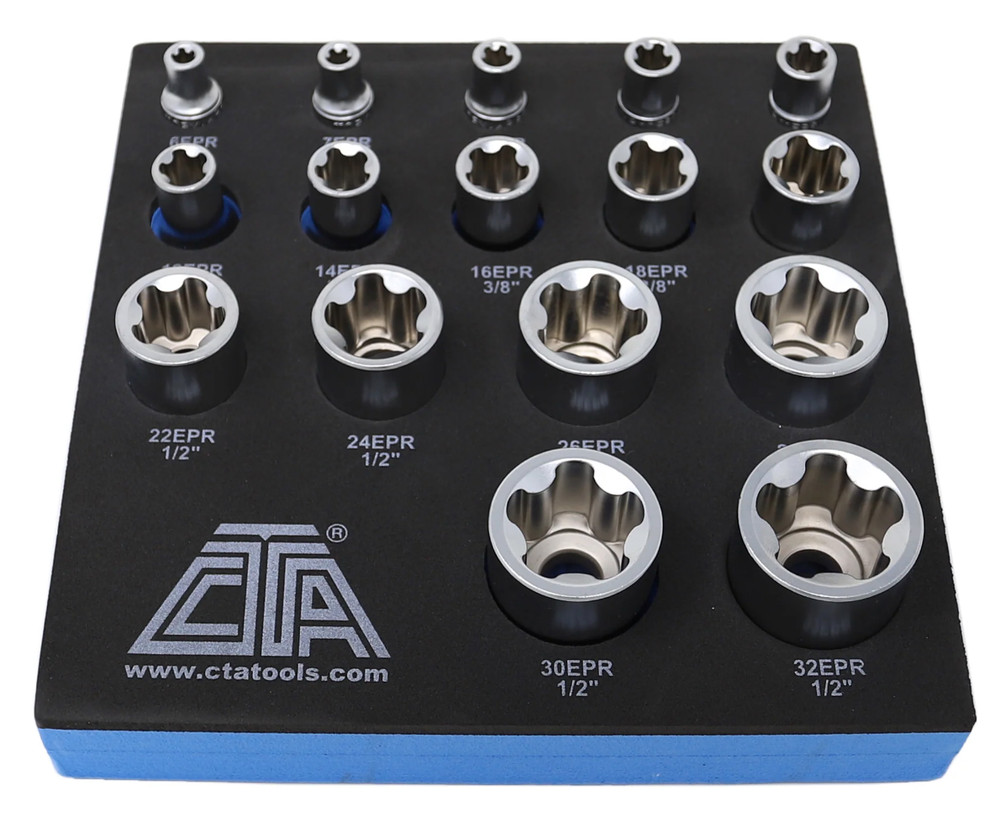 CTA Tools 1220 16 Piece EPR Torx Socket Set