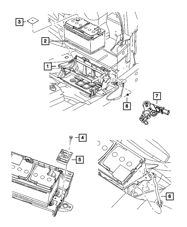 Genuine Mopar Battery Sensor 4692269AI