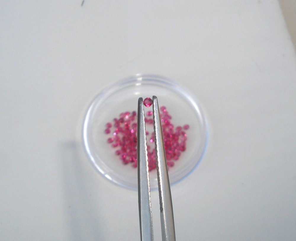 Ruby Round Loose Faceted Natural Gem 1.5mm