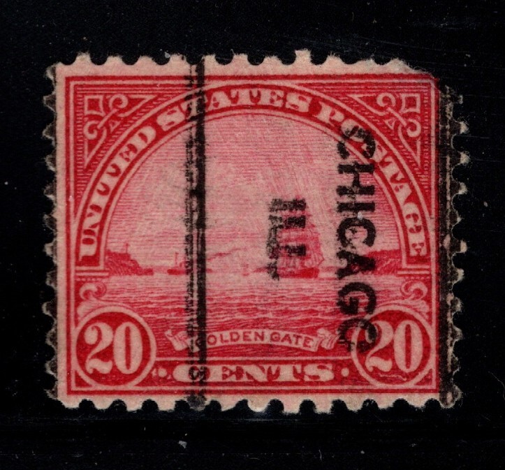 Centsational Precancel Used - SN 698 - Chicago Illinois  - Type L-42 E Inverted