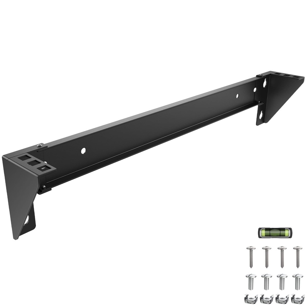 1U Vertical Wall Mount Rack Steel Foldable Vertical Patch Panel Mounting Brac...