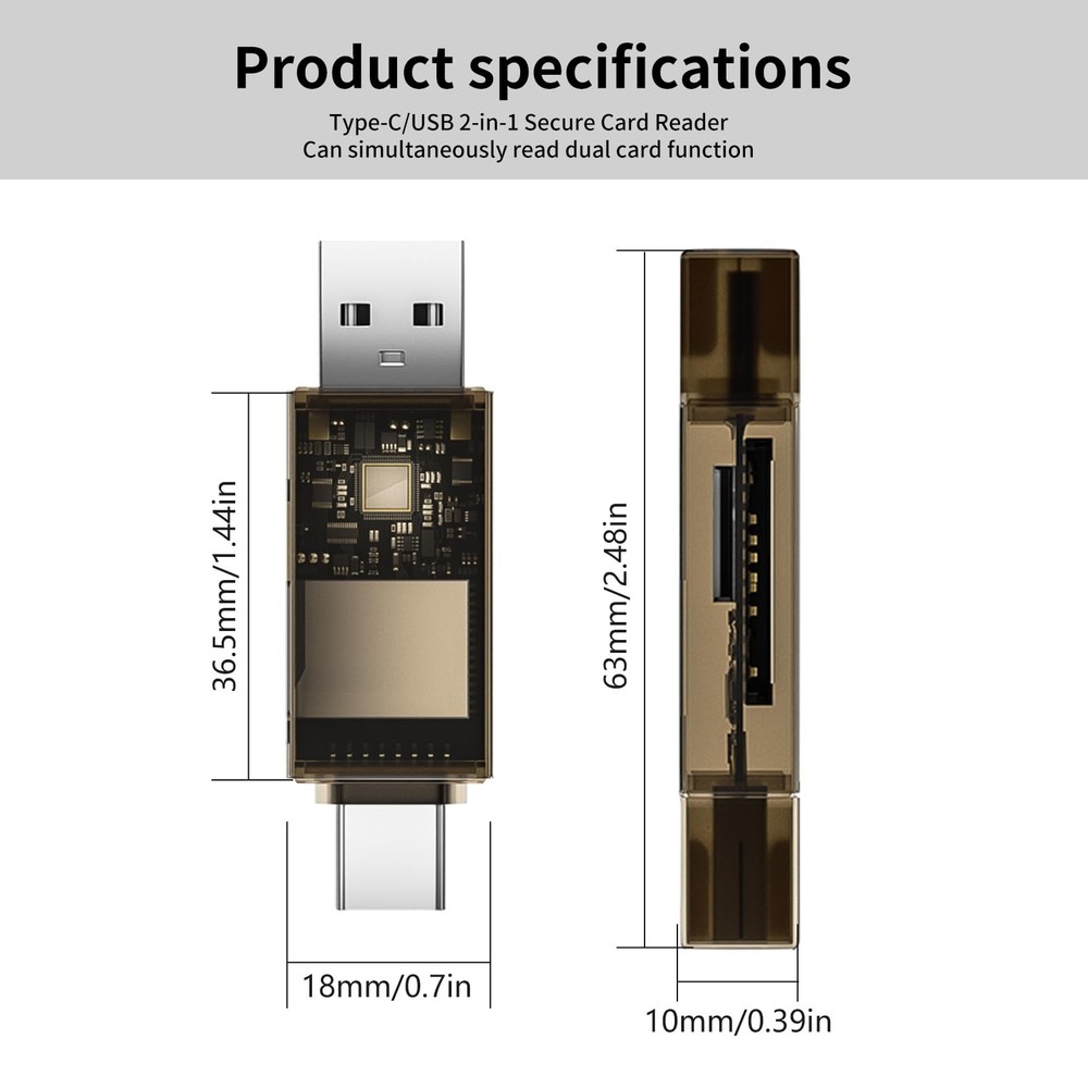 SD Card Reader Adapter Flash Drive USB Memory Stick Thumb Stick Pen Fold Storage