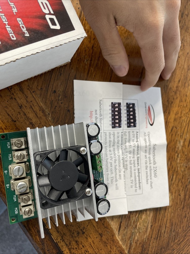 [New] Sabertooth dual 60 Amp motor driver 2x60 Dimension Engineering