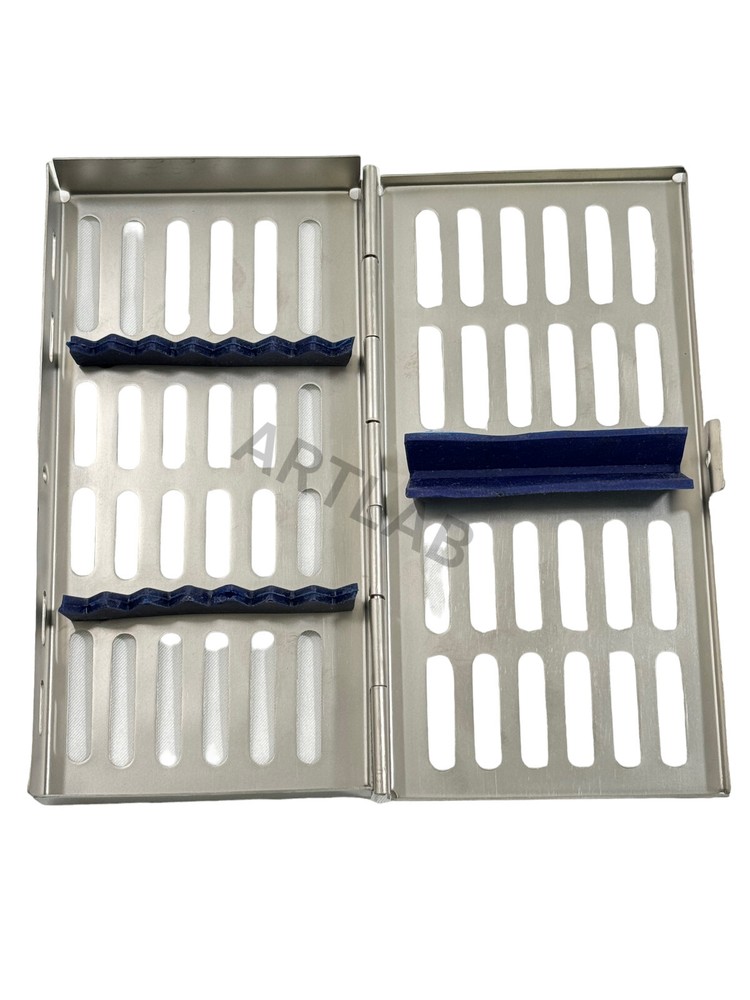 Artlab-2Pc Autoclave Box For 7 Instruments With Removable Silicone Inserts