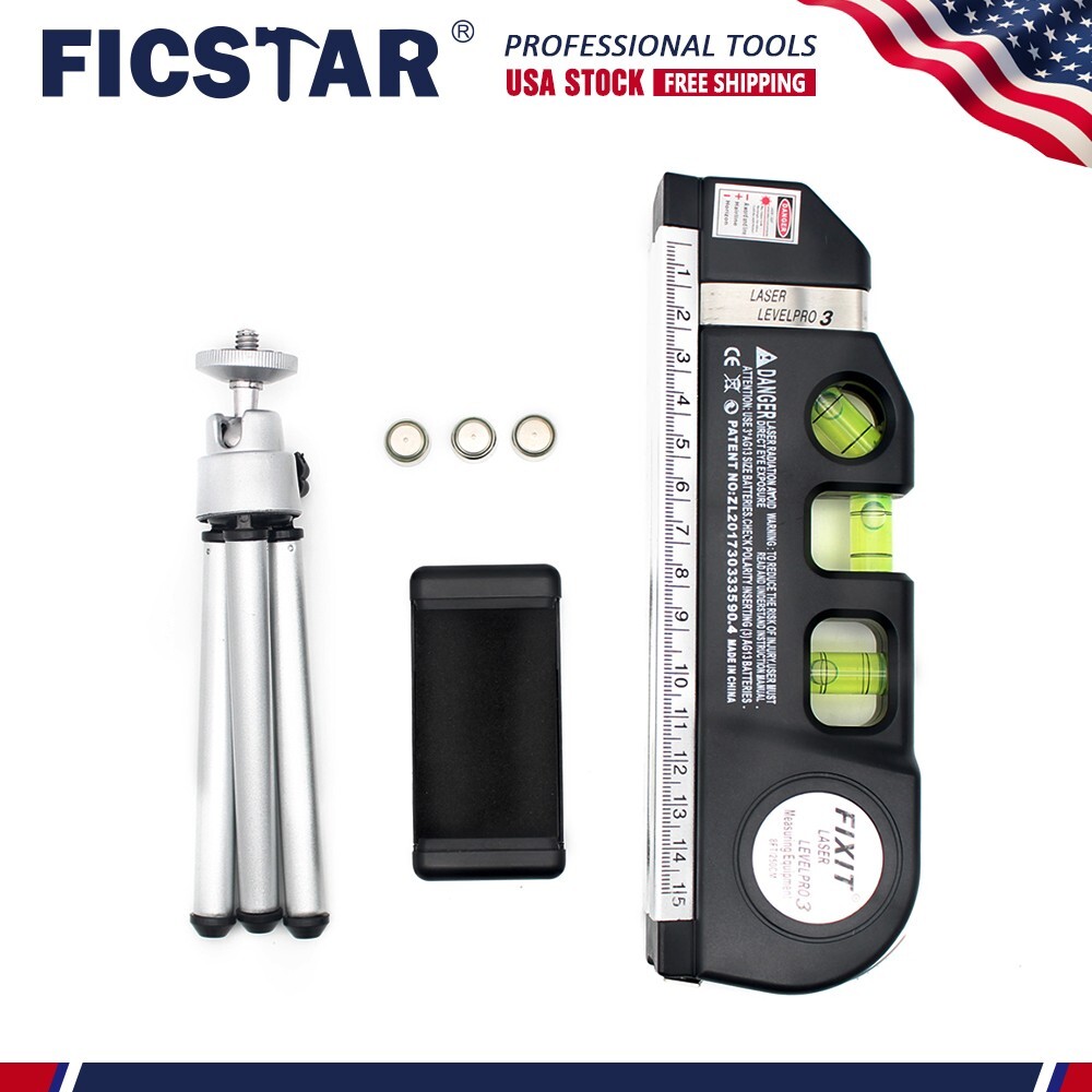 Laser Level Tool Multipurpose Laser Level Line Laser Kit With Triangle Bracket