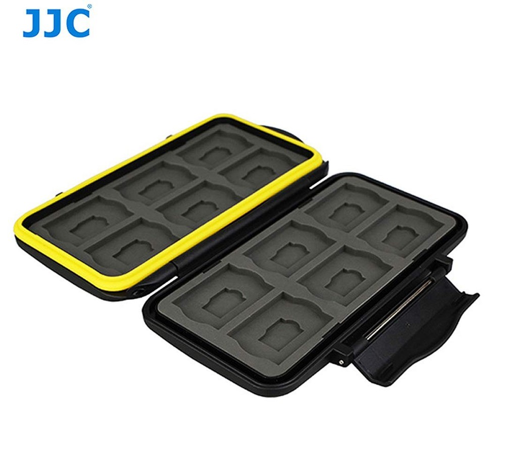 JJC MC-SDMSD24 Ruggard SD Card Case, Micro compact, Black