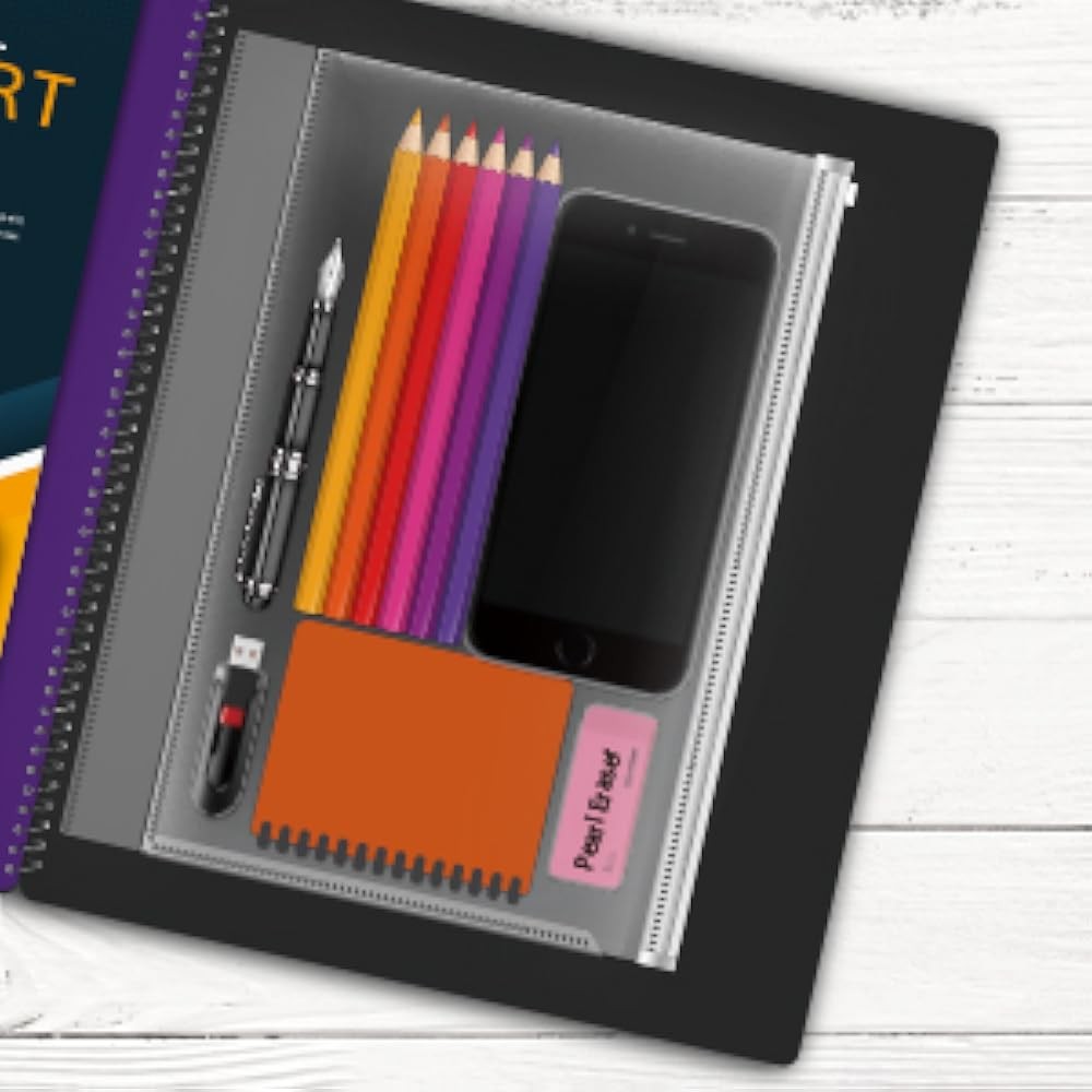12 Poet Poly Project Organizer, Spiral Multi Poet Folder Organizer