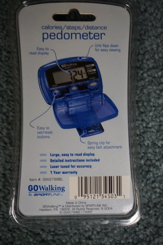 STEP PEDOMETER by GOWalking Sport Line NEW ORIGINALLY PACKED