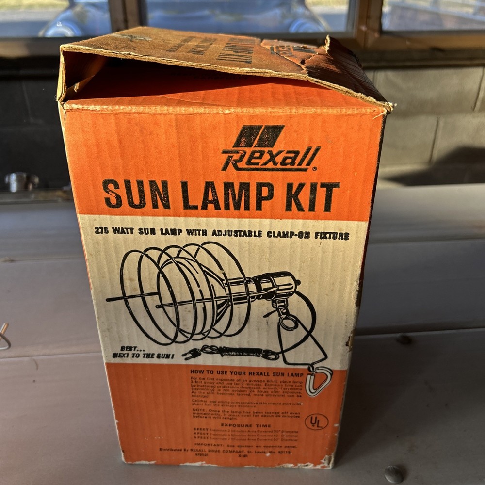 Rexall Sun Lamp Kit 275 Watt Adjustable Clamp On Feature