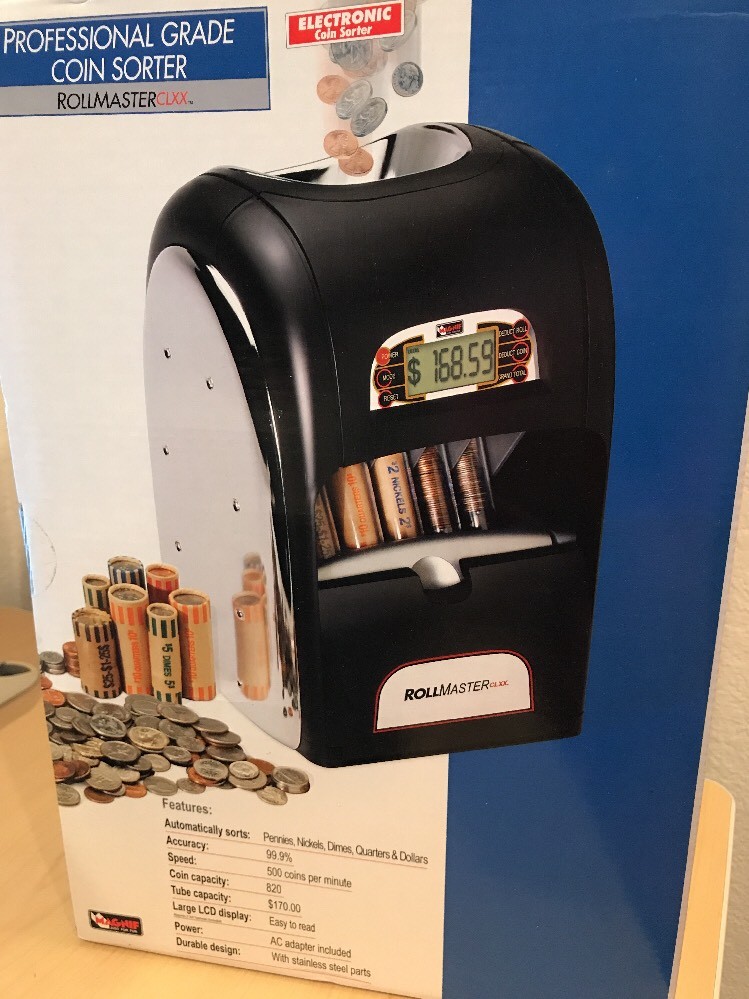 RollMaster CLXX™ Professional Grade Digital Coin Sorter # 7500