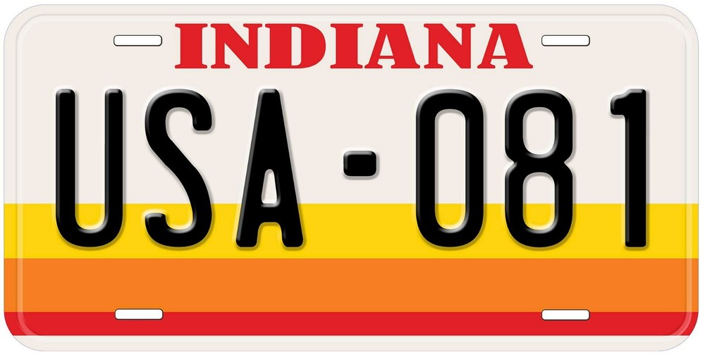 Indiana 1981 Personalized Car License Plate Any Text