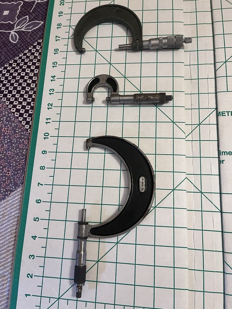 Starrett And Craftsman Outside Micrometers