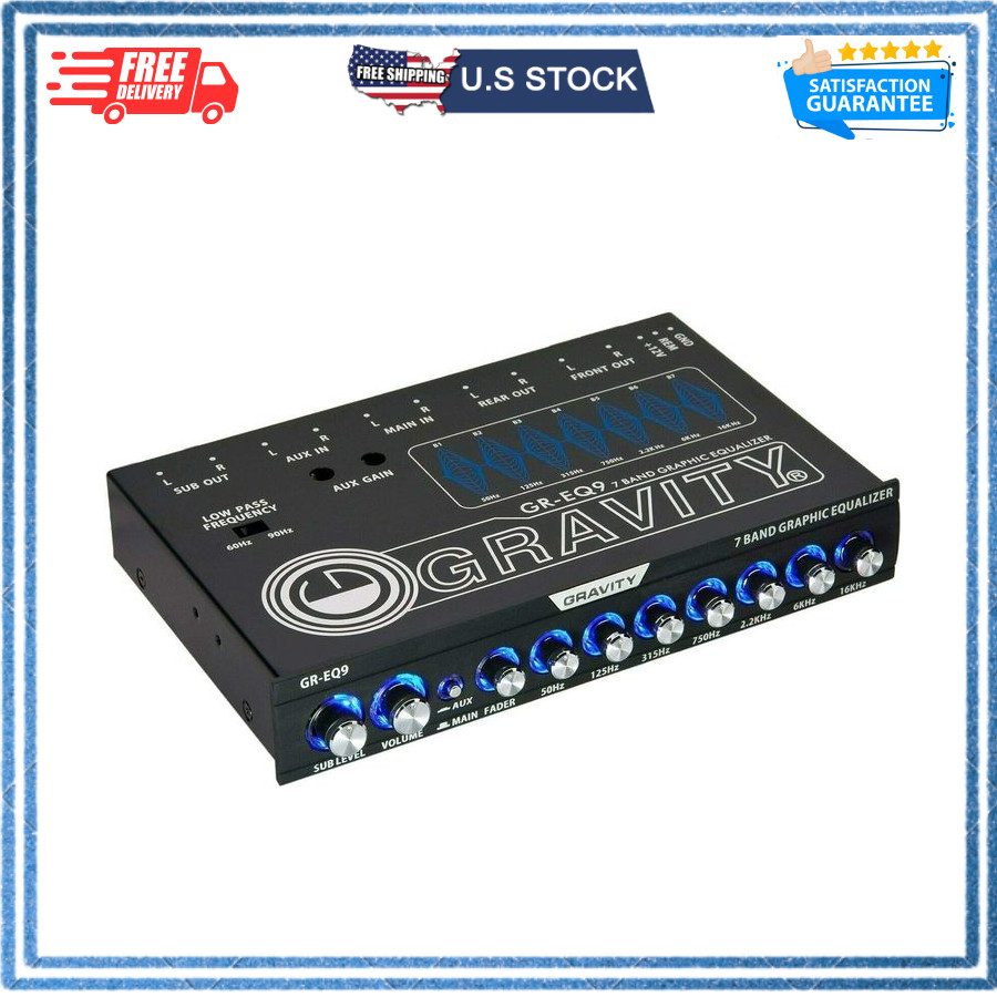 Gravity 7 Band Graphic Equalizer GR-EQ9