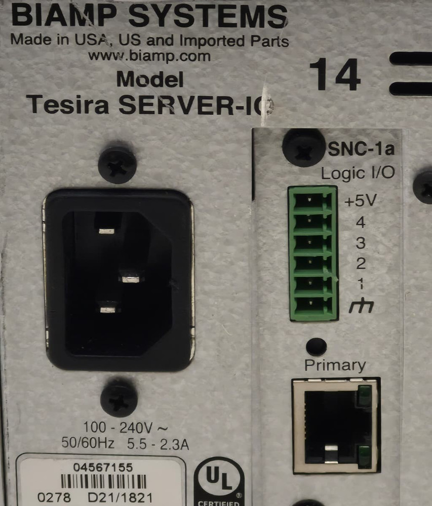 Biamp Tesira SERVER-IO w/ 14 Module Cards (Read Description)