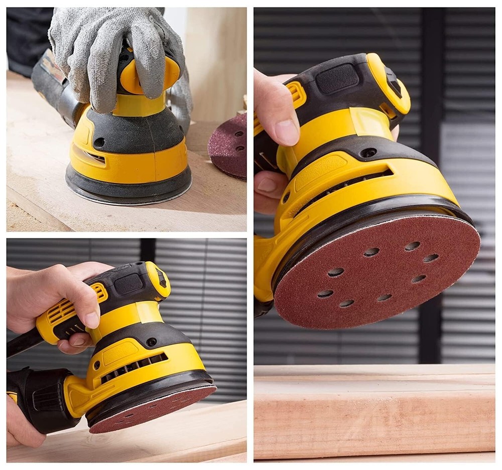 8-Hole 5" 400 Grit Sanding Discs - 100 Pack Hook & Loop for Clean Workspaces