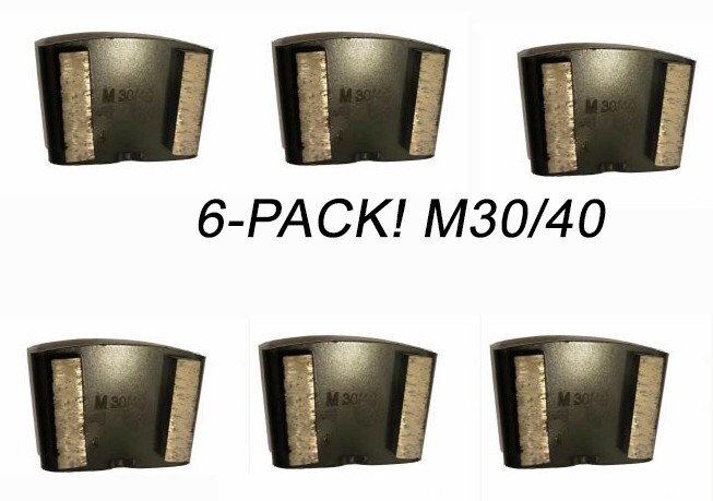 6-pack! HTC Compatible Diamond Grinding Disc For Medium-Soft Surface, 30/40