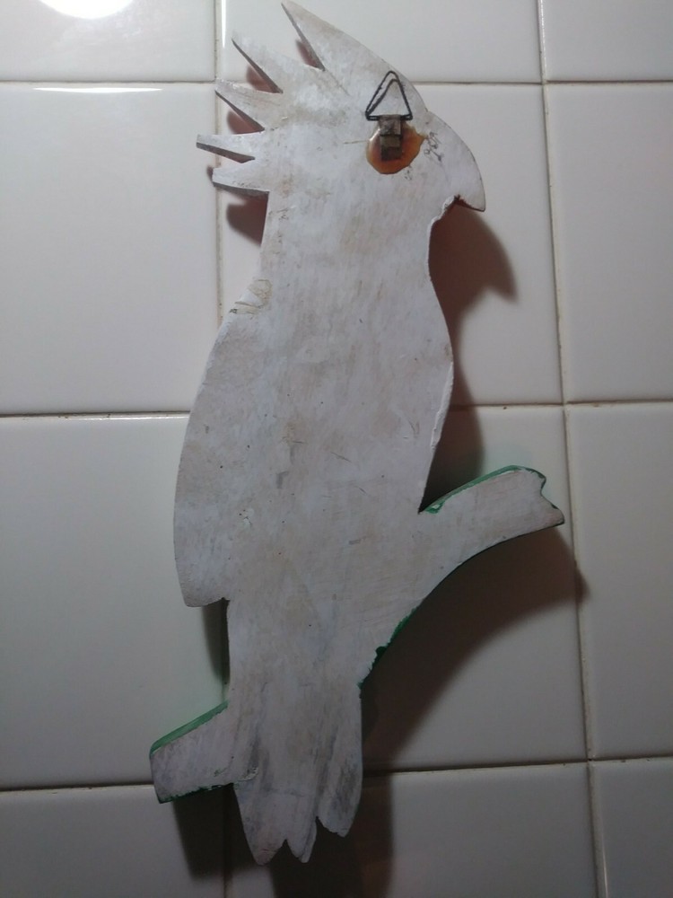 Wooden Cool Carved Funky Parrot
