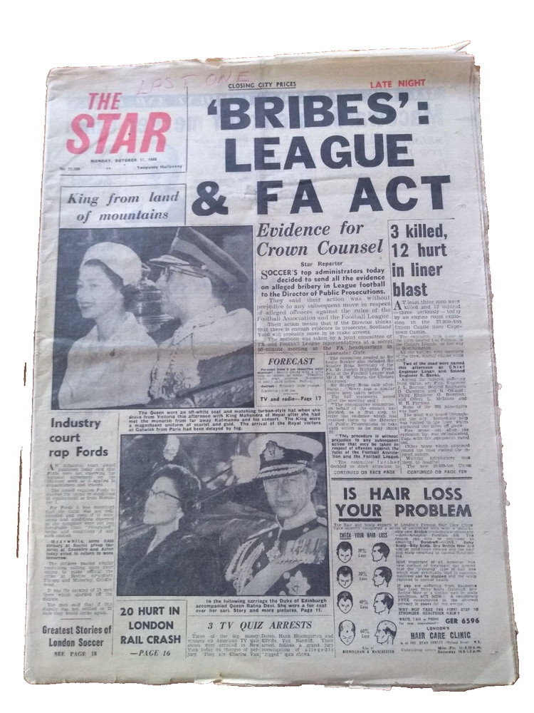 Collectable Newspaper,The Star