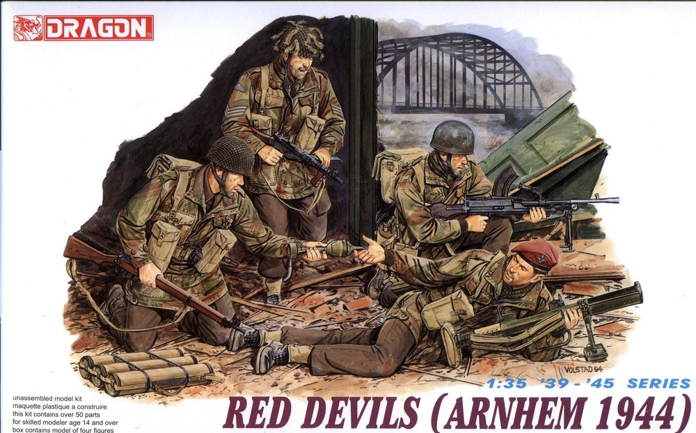 Dragon 1/35 6023 WWII British Red Devils (Arnhem 1944) (4 Figures)
