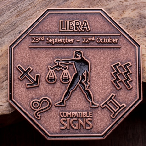 Libra Zodiac Coin