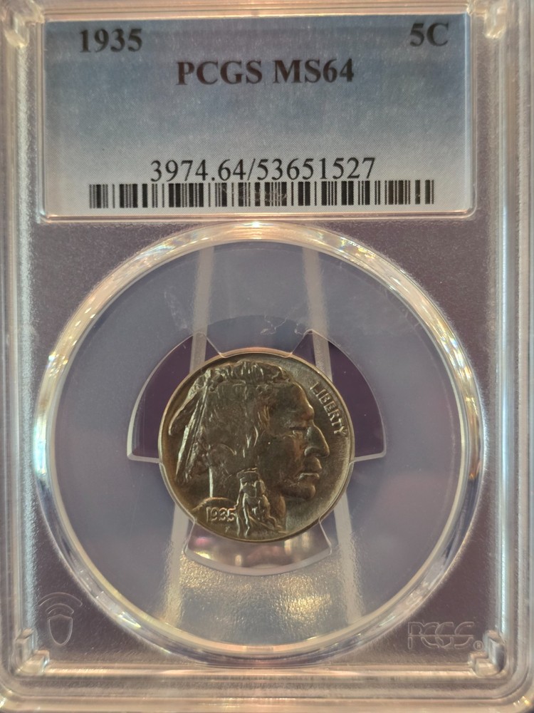 1935 P PCGS MS64 Buffalo Nickel 5c US Mint