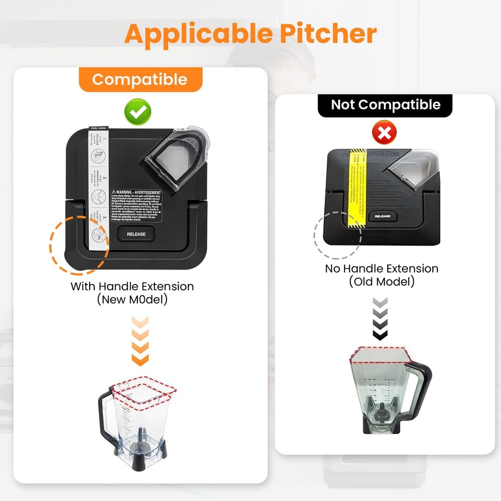 Replacement Locking Lid for Ninja,with 72oz Lid, ‎Locking