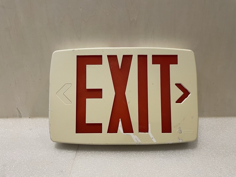 Lithonia LQM Exit Sign With Battery Backup