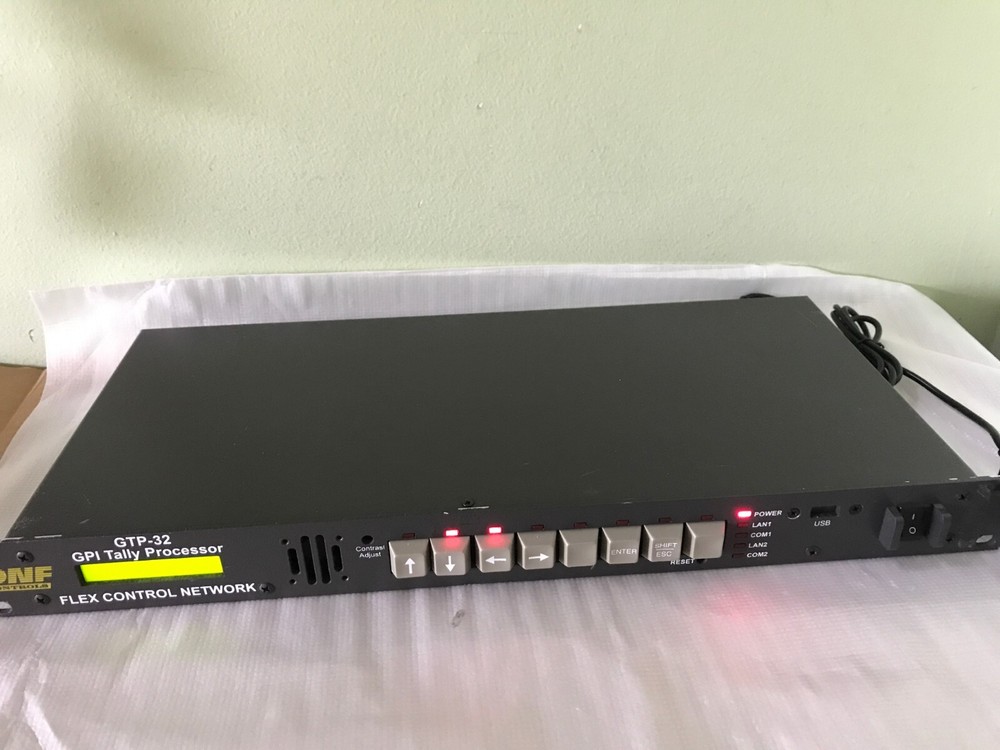 DNF Controls GTP-32 GPI Tally Processor Flex Control Network Rack Mountable