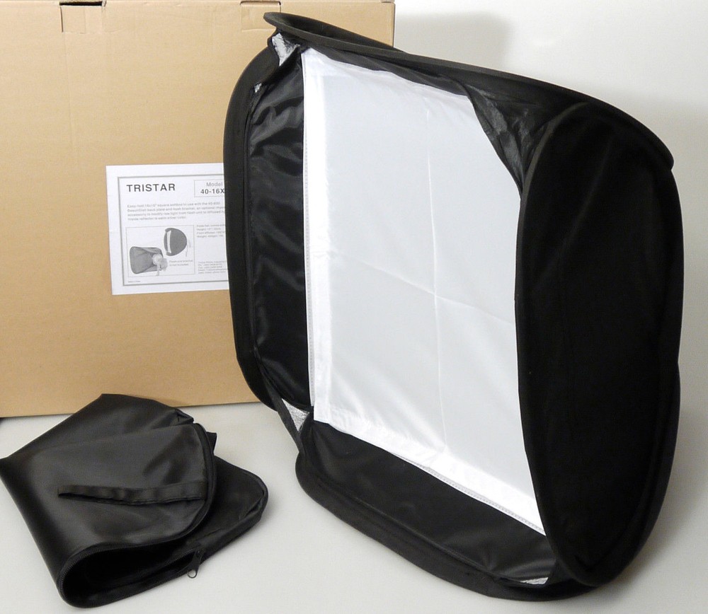 (PRL) TRISTAR EASY-FOLDER SOFTBOX FLASH MODEL 40x40 16x16" STUDIO LIGHT DIFFUSER
