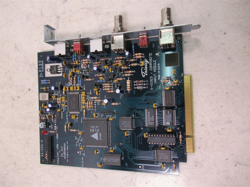 Play Inc. 34-059-5 Trinity S-Video Composite Input Module GlobeCaster Plug-In