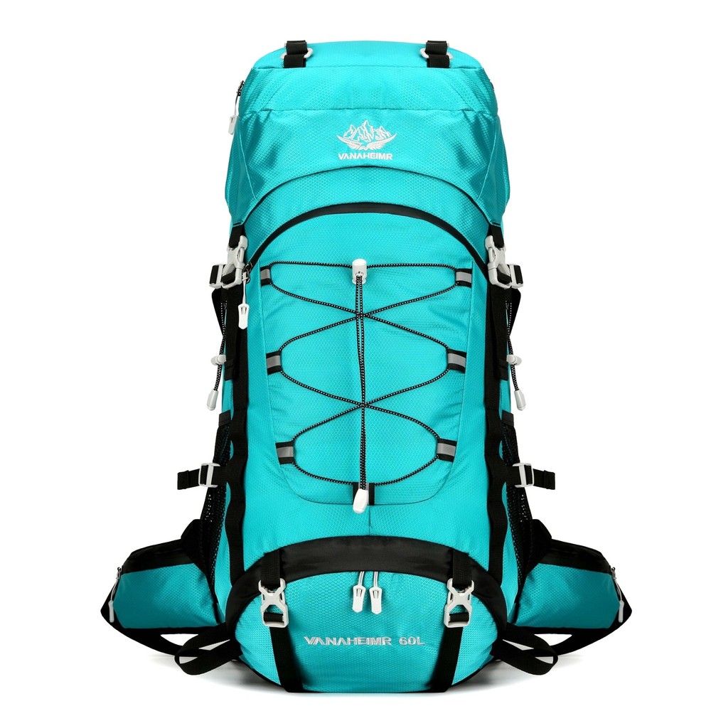 60L Travel Hiking Camping Backpack with Rain Cover, Backpack Water Resistant,Cli
