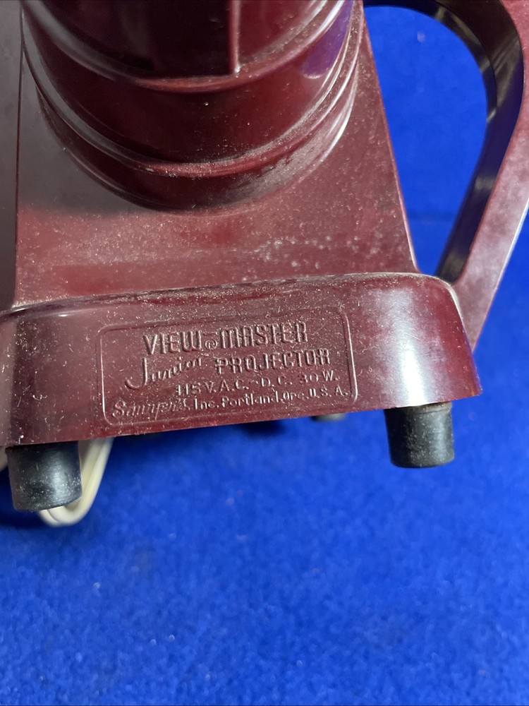 VINTAGE VIEW MASTER JUNIOR PROJECTOR SAYER'S LUMA-RAY W/BOX WORKING