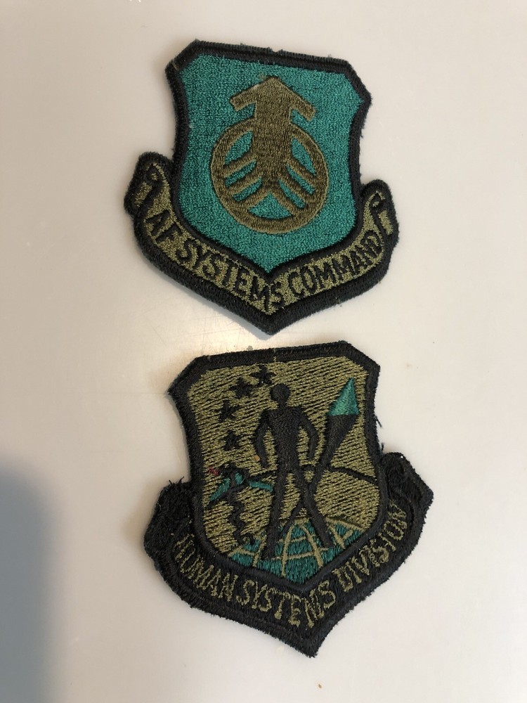 AIR FORCE SYSTEMS COMMAND & HUMAN SYSTEMS DIVISION, PATCHES, 1980s
