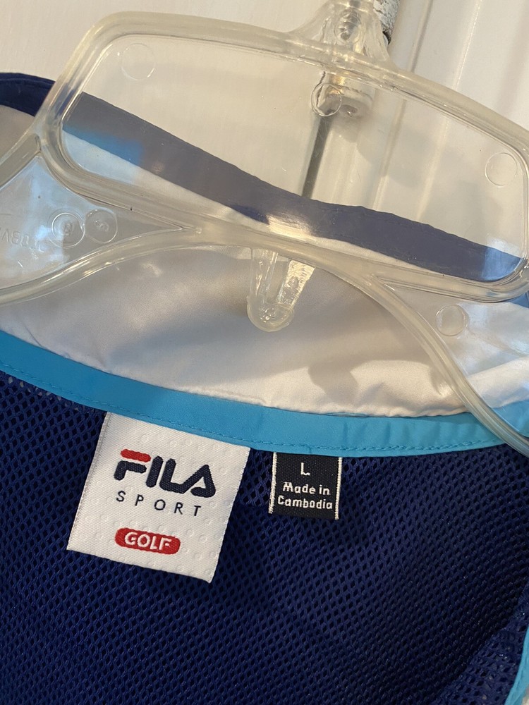 FILA Sport Golf 1/4 Zipper Jacket Pullover, Size L