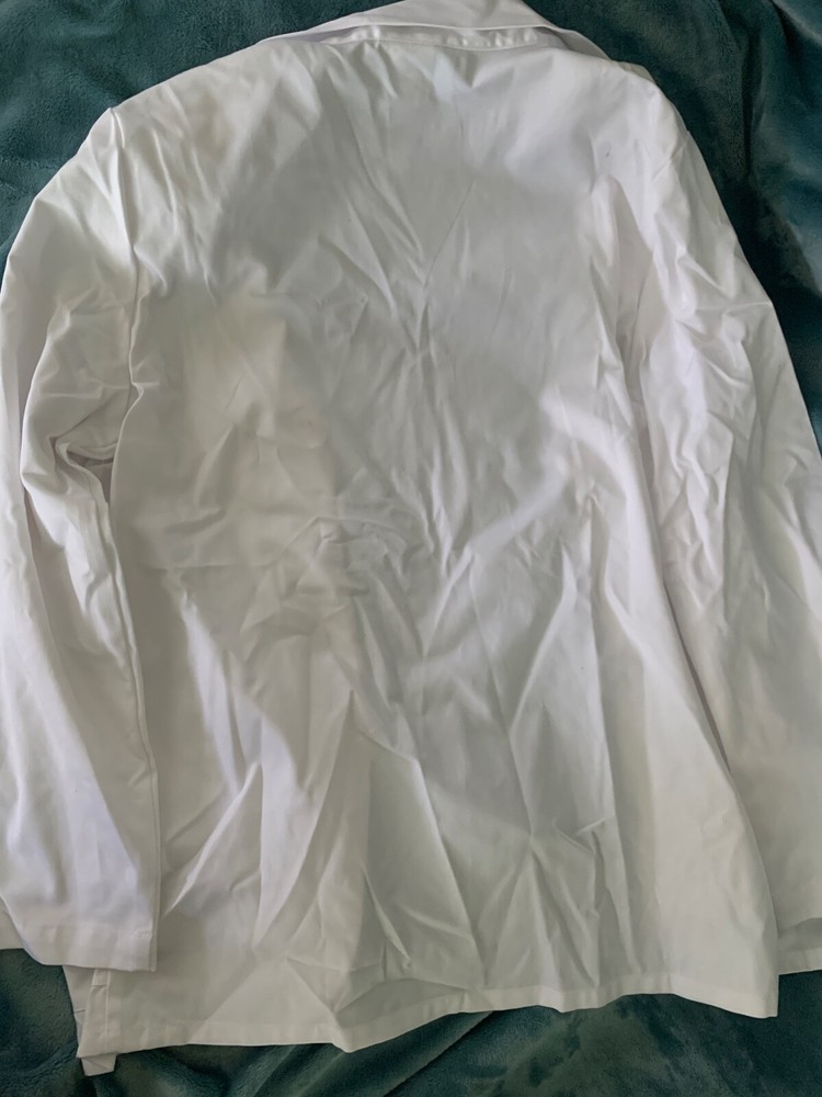 Scrubstar Antimicrobial White Lab Coat Unisex M