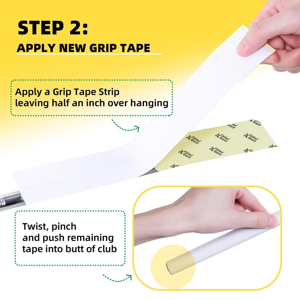 15 Professional Golf Grip Tape Strips - 2x10 Pre-Cut Solvent Activated Double...