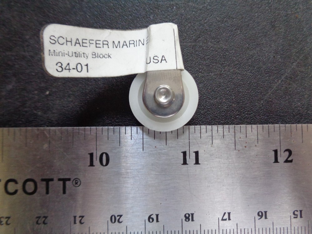 Schaefer-Mini-Utility Block 11/32 in. Inside strap 34-01